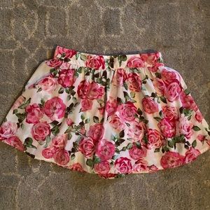 Floral print skort